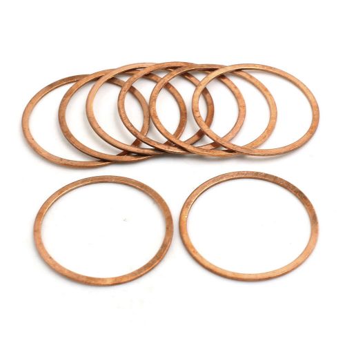 8 pcs 40mm inner dia copper washers flat sealing gasket rings for car