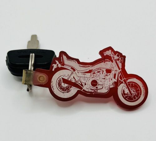 Honda ignition key on fredericksburg motorcycle keychain