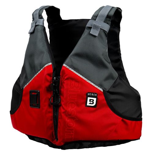 Bluestorm trek adult universal paddling vest - nitro red bs-249-red-u