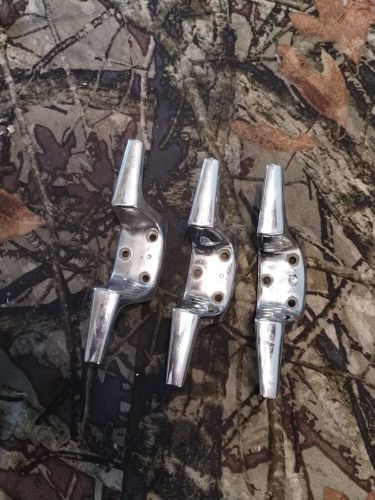 Boat cleat 5 1/2 &#034; chrome lot of 3