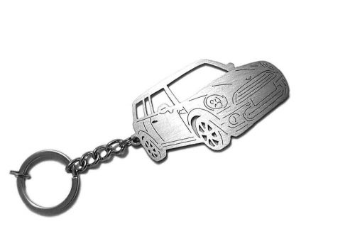 Stainless steel keychain 3d car body  key ring fit mini clubman i