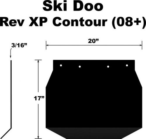 Proven design snow flap #sf08rxppb-c ski-doo