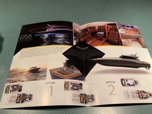 Roscioli donzi yachts r-58 express convertible sport cruiser marketing brochure