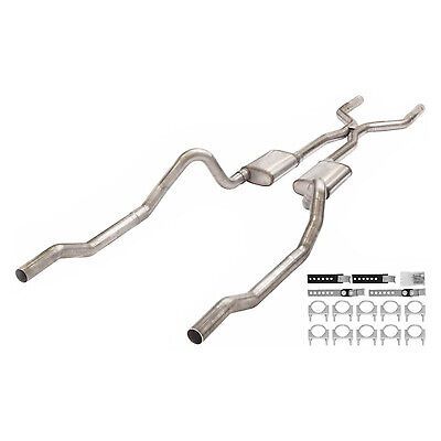 Pypes smb43s - 409 ss crossmember-back exhaust system with split rear exit