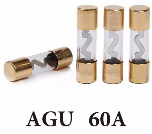 60a agu fuse for fuse holder glass fuse set of 4-