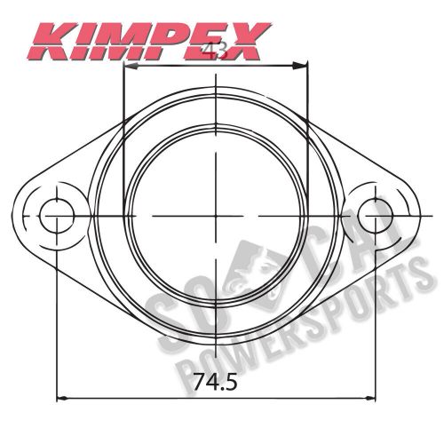 1977 ski-doo tnt snowmobile spi carburetor adapter flange