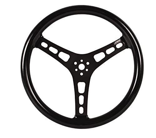 Joes racing products    13535 cb    steering wheel 15in flat rubber coated w