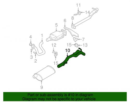 Genuine gm tail pipe 15999669