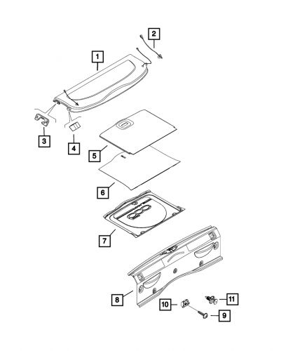 Genuine mopar clip left 6ke28jxwaa