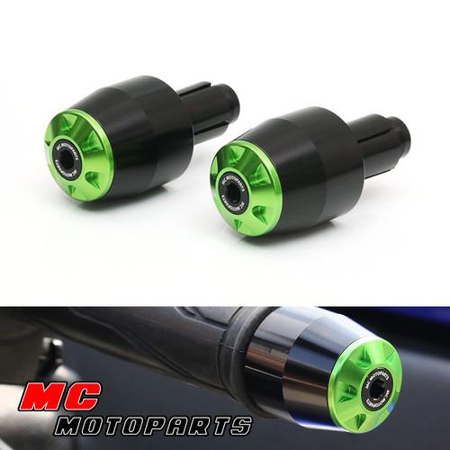 Green racing storm bar ends for yamaha fz6r fz6n xj6r 2011 2012 2013