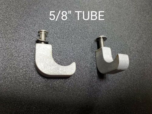 Headrest clamp 5/8&#034; billet aluminum tube clamp fits stanley, bullrider 2 pcs