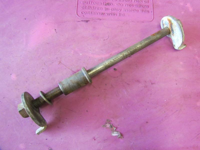 1972 ossa 250 mar ahrma rear wheel axle w/ tensioners