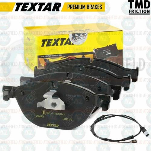 For bmw 520d 525d 530d 535d f10 front textar brake pads set + wear wire sensor