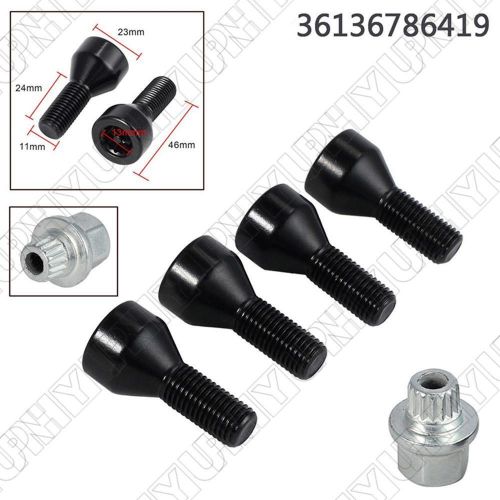 Wheel lock set lug bolt m12 x 1.5 for bmw 1/3/5/6 series 36136786419 36136764057