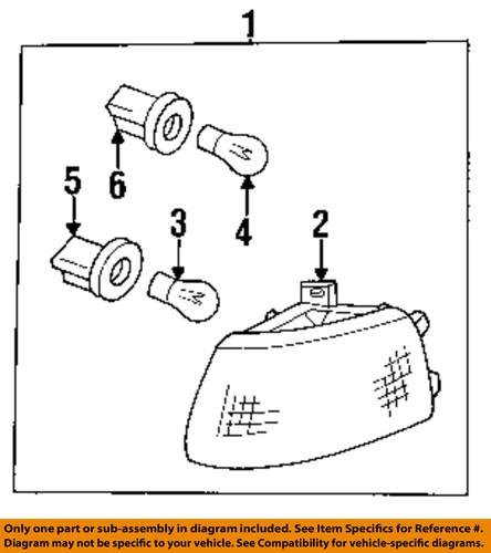 Cadillac gm oem 16520052 park/turn lamp