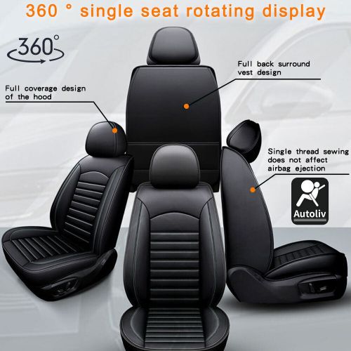 For toyota car seat cover 5-seat full set deluxe leather front &amp;rear protectors