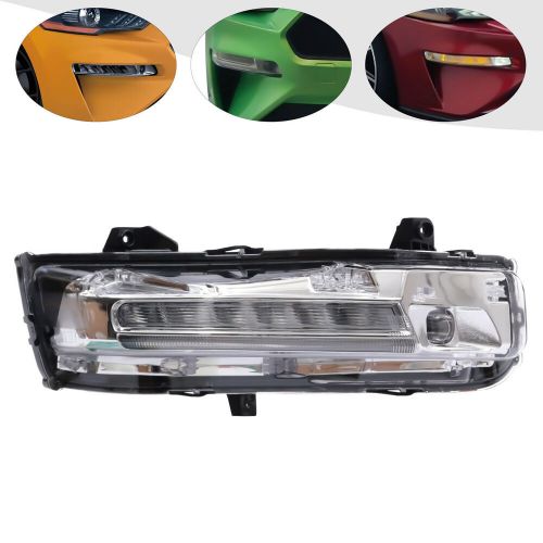 Fits ford mustang 2018-2020 led bumper clear fog light lamp drl passenger/right