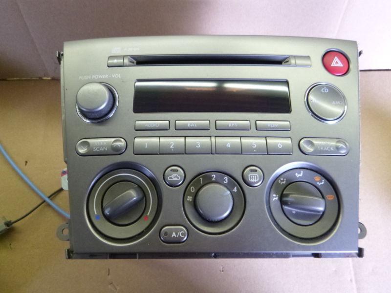 2005 - 2006 subaru legacy am/fm/6 disc cd player oem w/climate controls