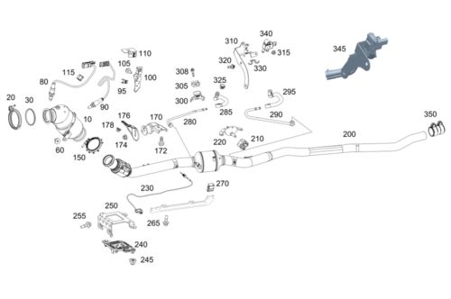 Genuine mercedes-benz profile clamp exhaust sys 000-995-17-33