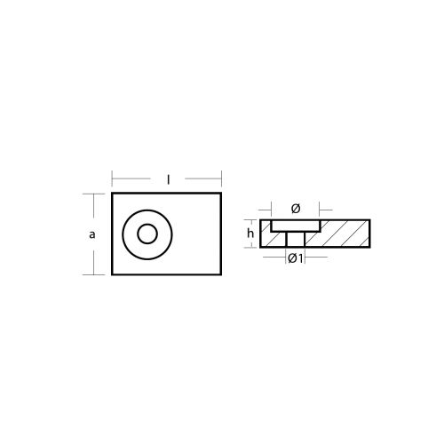 Tecnoseal 1204 suzuki replacement zinc anode