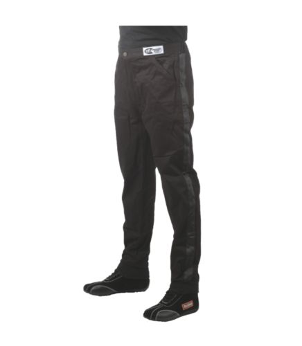 Racequip single layer fire suit pants black - 5xl sfi 3.2a / 1 rated 112000rqp