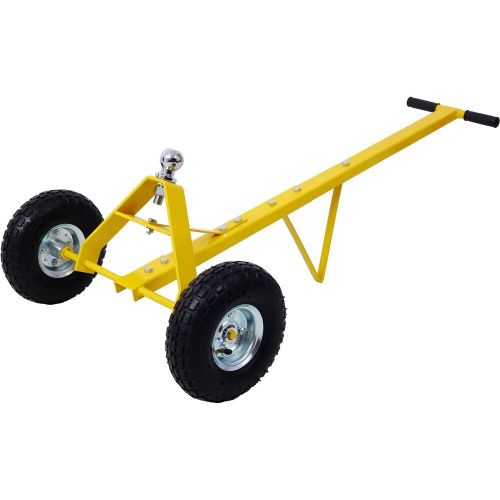 Trailer dolly with pneumatic tires - 600 lb. maximum capacity, yellow