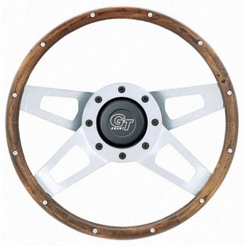 Grant 405 steering wheel - challenger - 13-1/2 in - 2-1/4 in dish - 4-spoke -