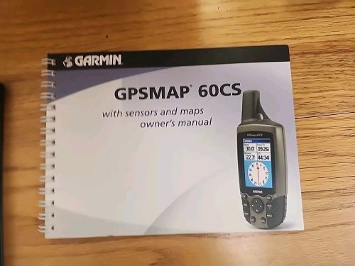 New garmin gpsmap 60cs handheld gps not tested  w/original manual &amp; training dvd