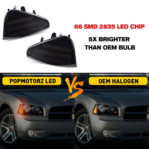 2pc led side marker turn parking signal corner lights for 2006-10 dodge charger