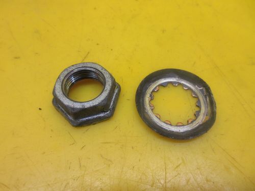 Oem 2006 kawasaki vn900 vulcan 900 front sprocket nut &amp; washer kfx450 klr650