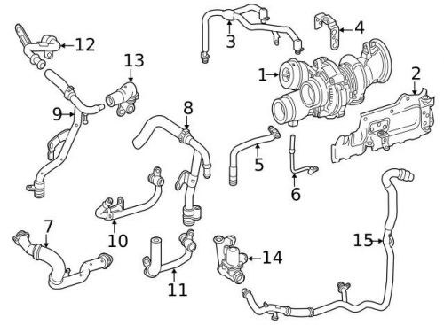 Oem 1772000901 mercedes benz genuine gls580 2020-2023 feed line