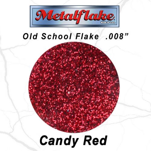 Candy red metal flake 120g - 4oz flakes custom paint metalflake 0.008&#034;