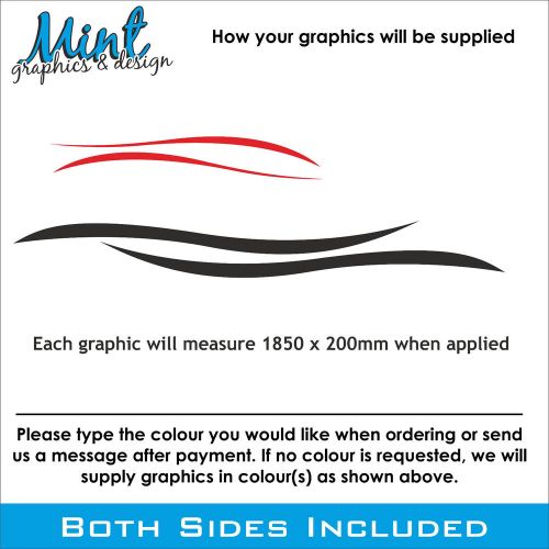 Peugeot expert swb / lwb dispatch side stripes decals sticker van graphics 041