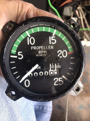 Stewart warner propeller rpm aircraft gauge