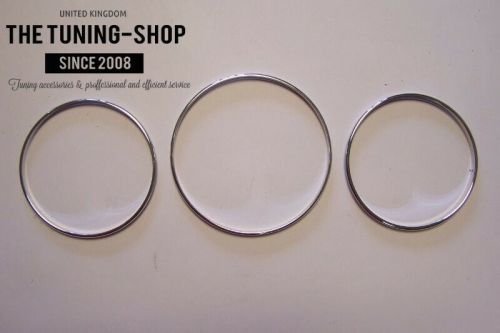 Dial rings for ford taurus &amp; sho polished aluminium chrome trim surrounds