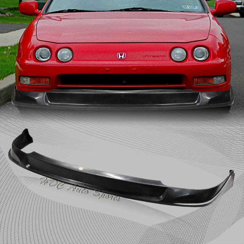 94-97 acura integra dc2 type-c style black polyurethane front bumper lip spoiler