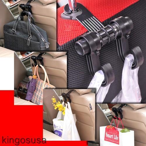 Universal car truck suv seat back hanger  hook headrest holder black honda