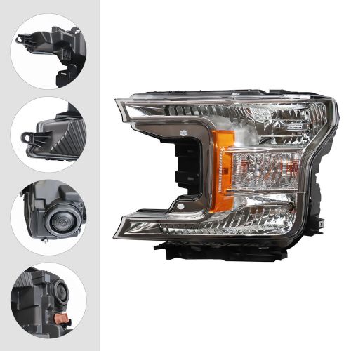 For 2018 2019 2020 ford f150 pickup halogen left driver side headlight headlamp