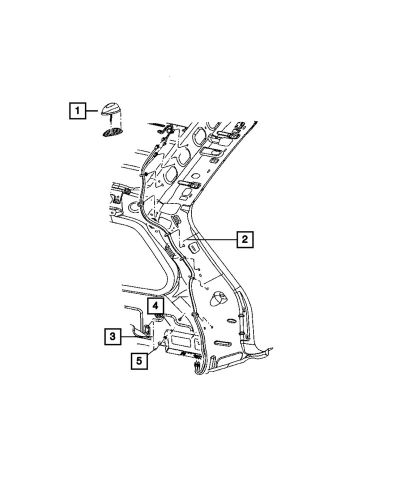 Genuine mopar satellite radio cable 5064356ab