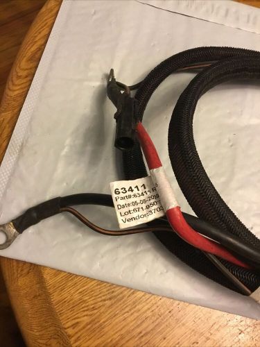 Western fisher snow plow battery cable 2 pin truck  harness part# 63411 used