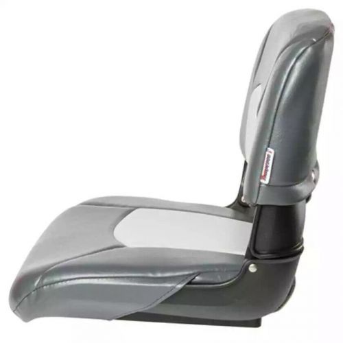 New tempress all weather high back boat seat | charcoal/gray | 45608