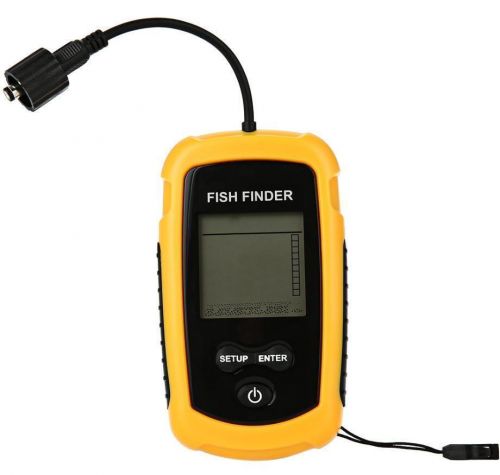 Fish finder depth sonar alarm marine boat navigation tools pu fish finders, dept