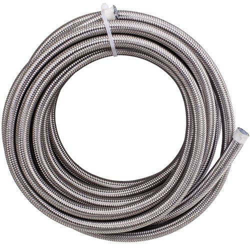 An8 stainless steel ptfe fuel hose x 20feet/6m -73  c to + 260  c 1000 psi