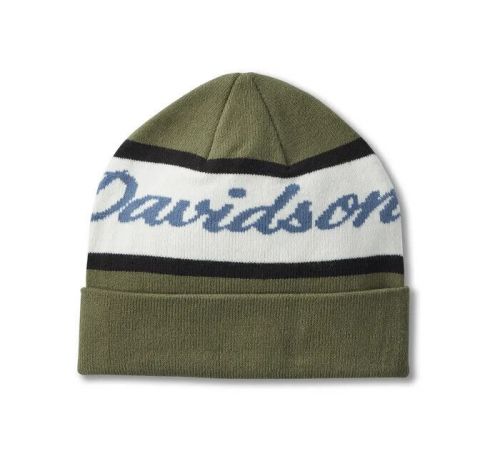 Harley-davidson script beanie hat - grape leaf - 97629-25vm