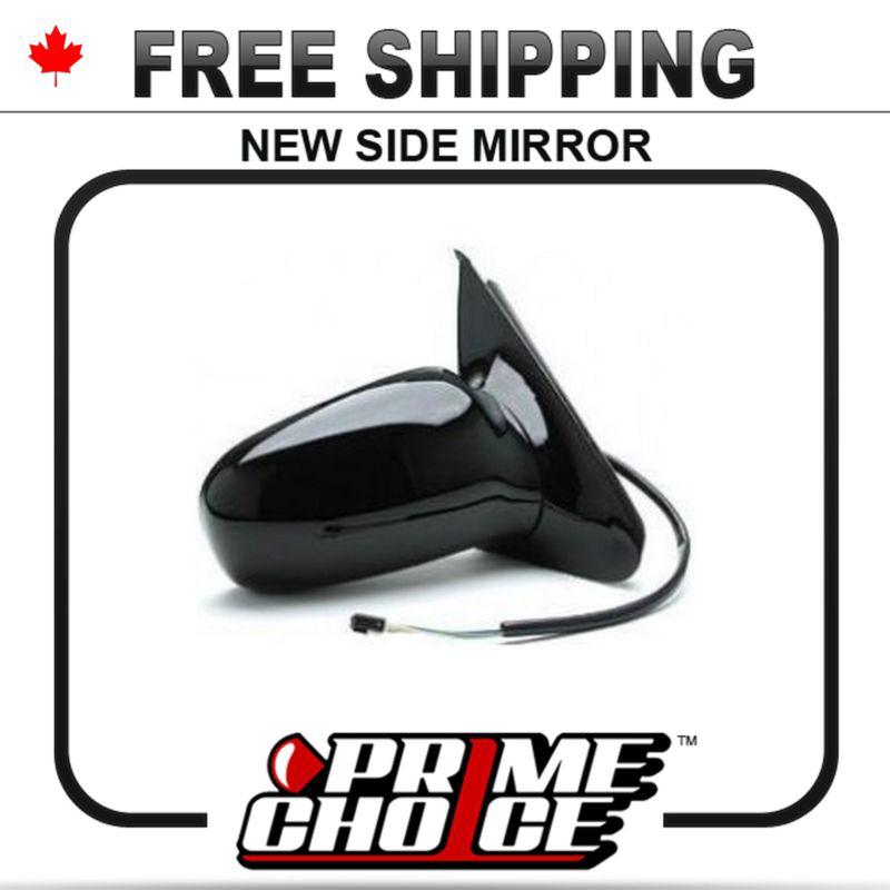 New electric power gloss black passenger side view mirror right door for coupe