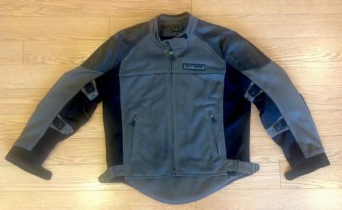 Harley davidson women's gun metal mesh jacket, removable liner, 97505-05vw, med