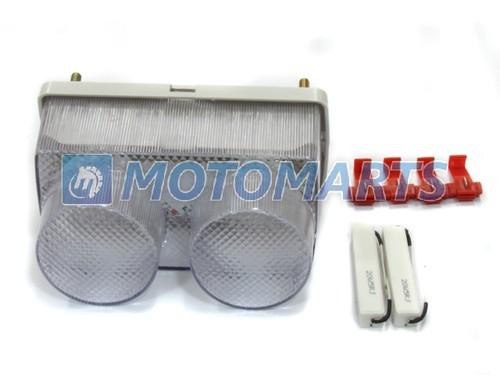 Clear tail light for yamaha yzf 1000 r1 yzfr1 98-99 with turn signal integrated