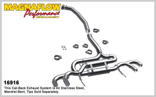 Magnaflow 16916 nissan gt-r stainless cat-back system performance exhaust