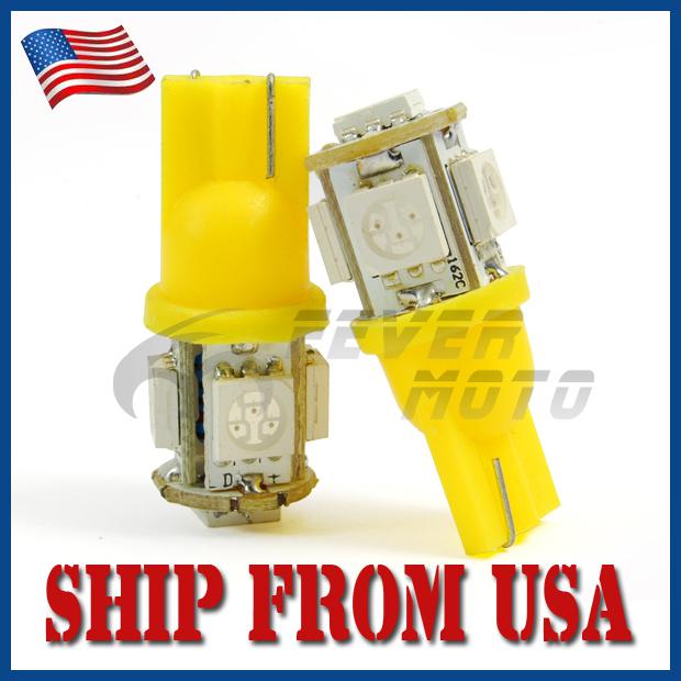 Us new yellow light lamp bulb reading license plate indicator corner bumper hot