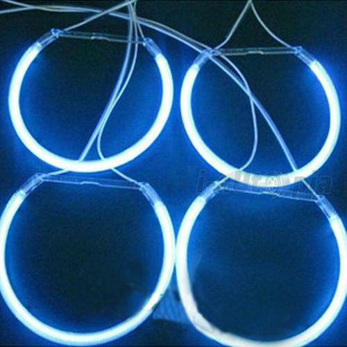 4 x ccfl angel eye halo ring car light lamp for bmw e46 (2*big 2*small) white